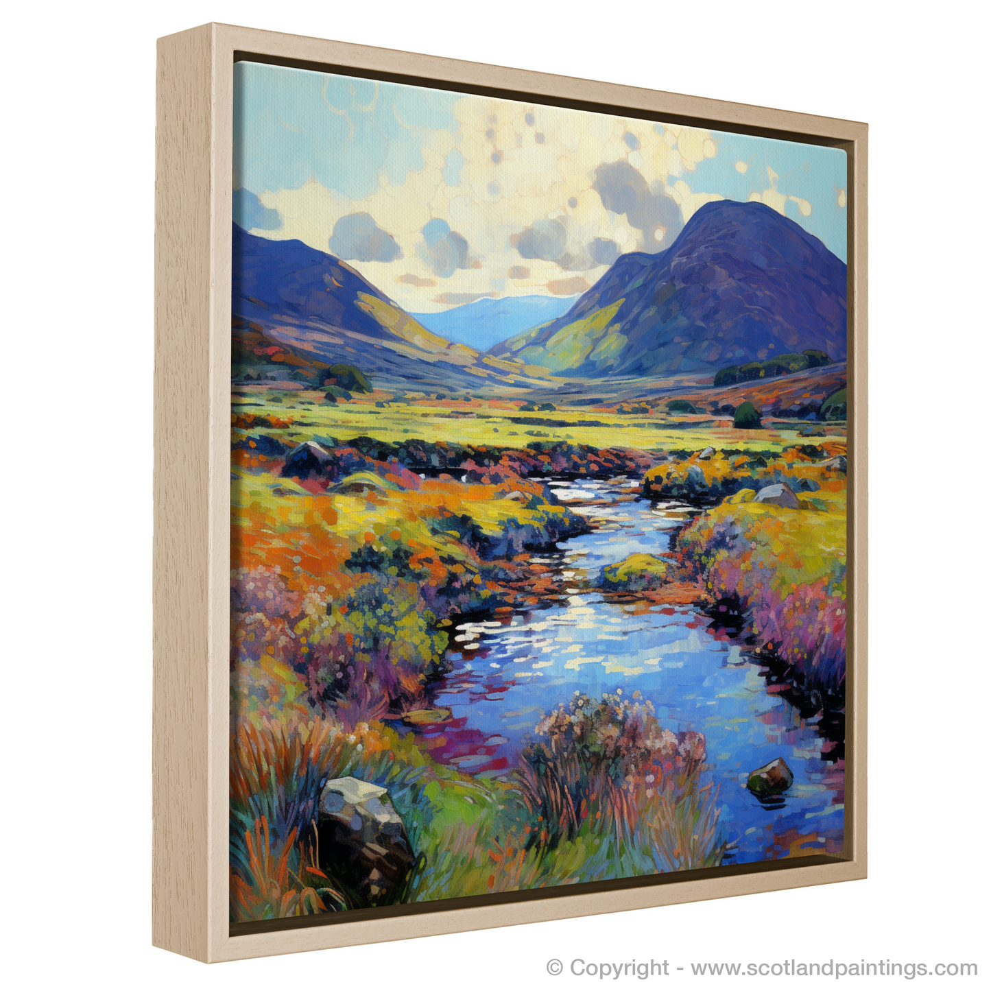 Painting and Art Print of Glen Rosa, Isle of Arran in summer entitled "Summer Serenade in Glen Rosa".