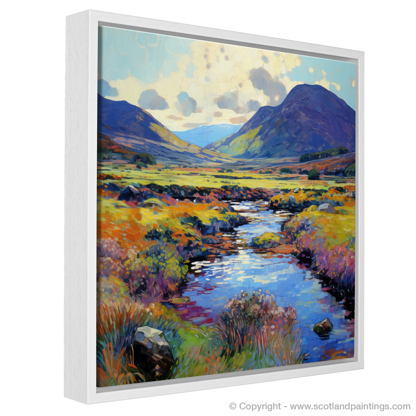 Painting and Art Print of Glen Rosa, Isle of Arran in summer entitled "Summer Serenade in Glen Rosa".