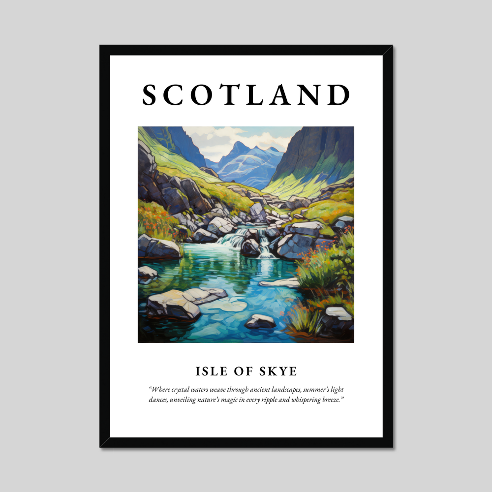 Poster of Isle of Skye, Scotland.