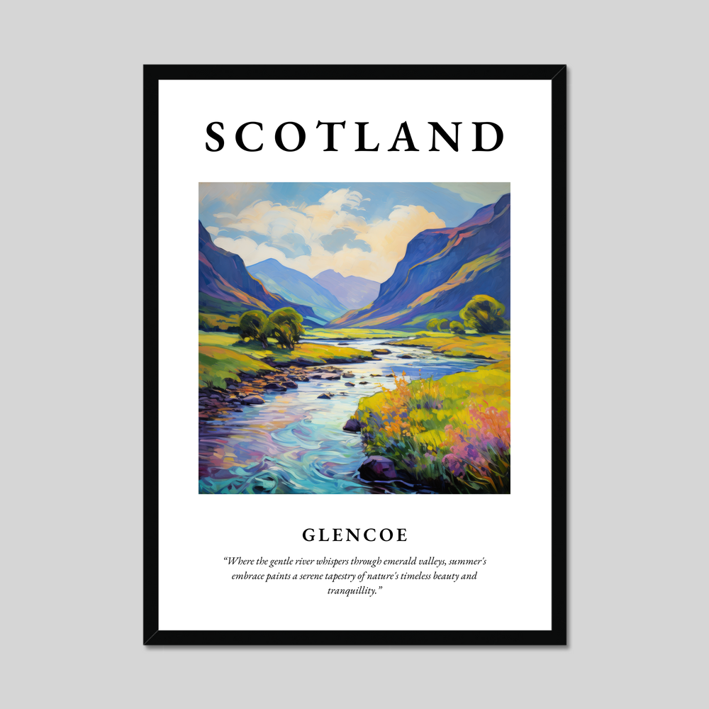 Poster of Glencoe, Scotland.