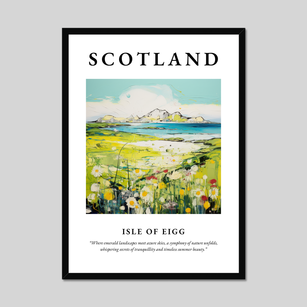 Poster of Isle of Eigg, Scotland.