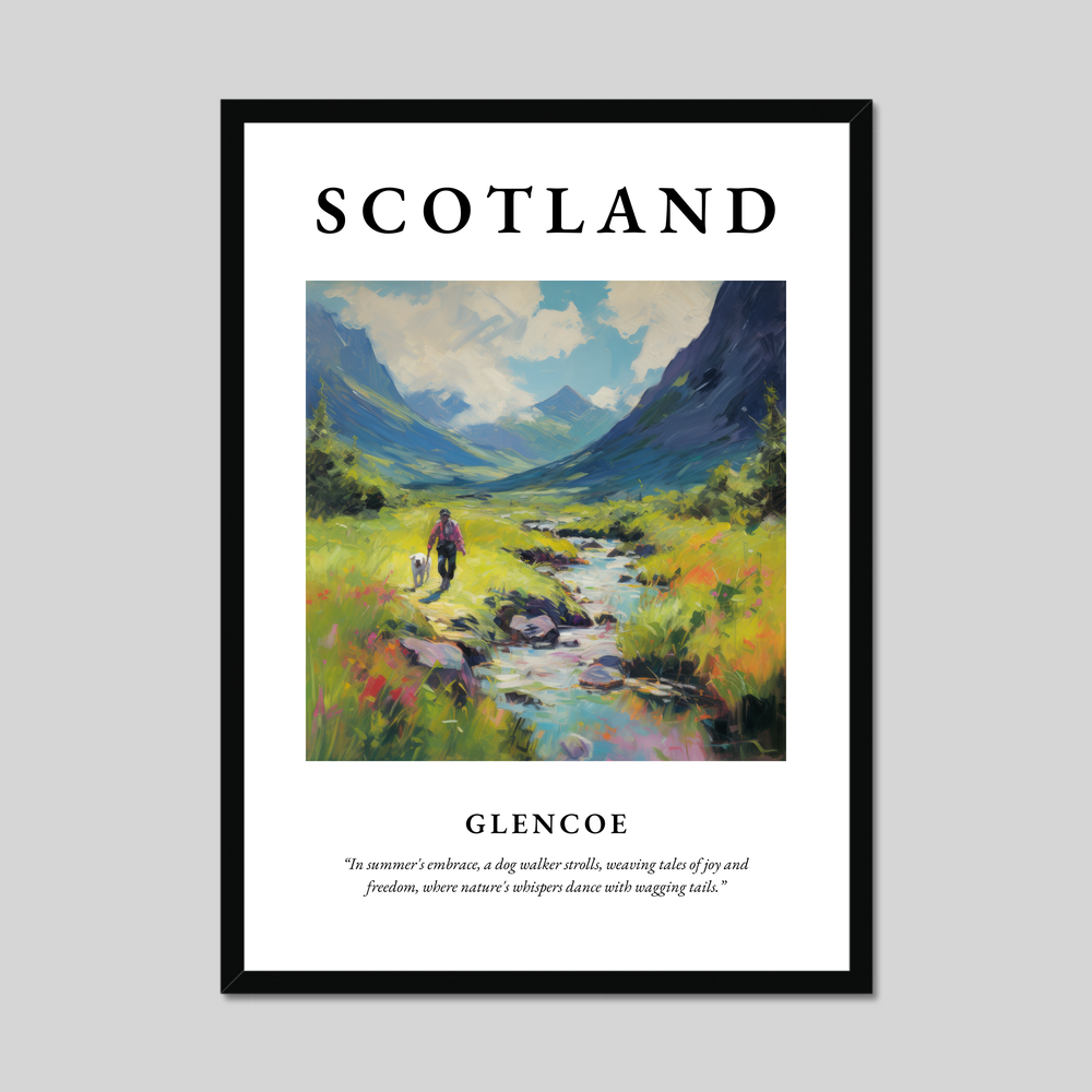 Poster of Glencoe, Scotland.