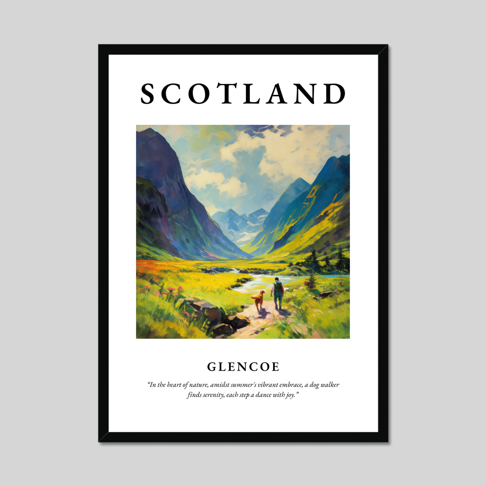 Poster of Glencoe, Scotland.