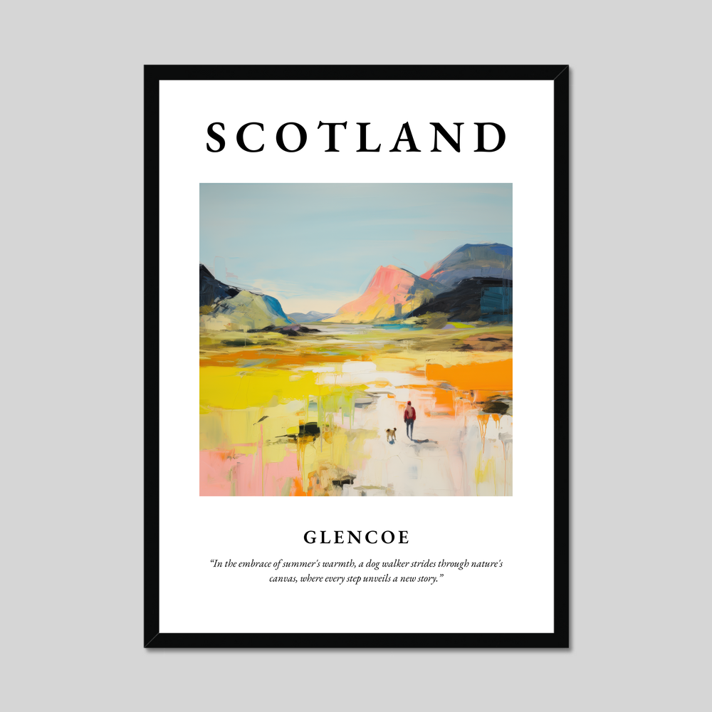 Poster of Glencoe, Scotland.