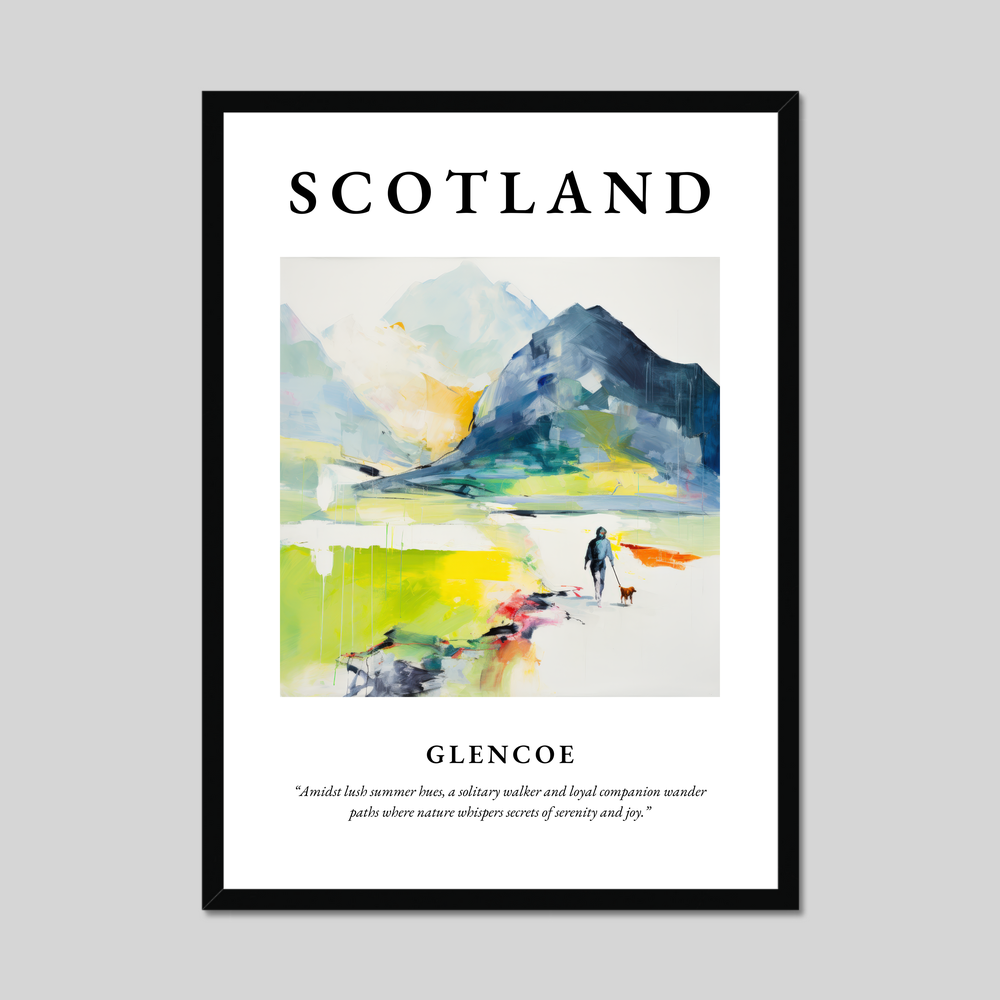 Poster of Glencoe, Scotland.