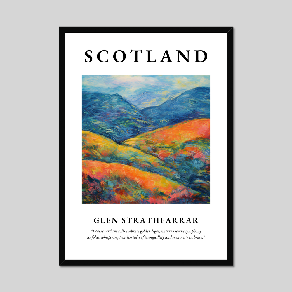 Poster of Glen Strathfarrar, Scotland.