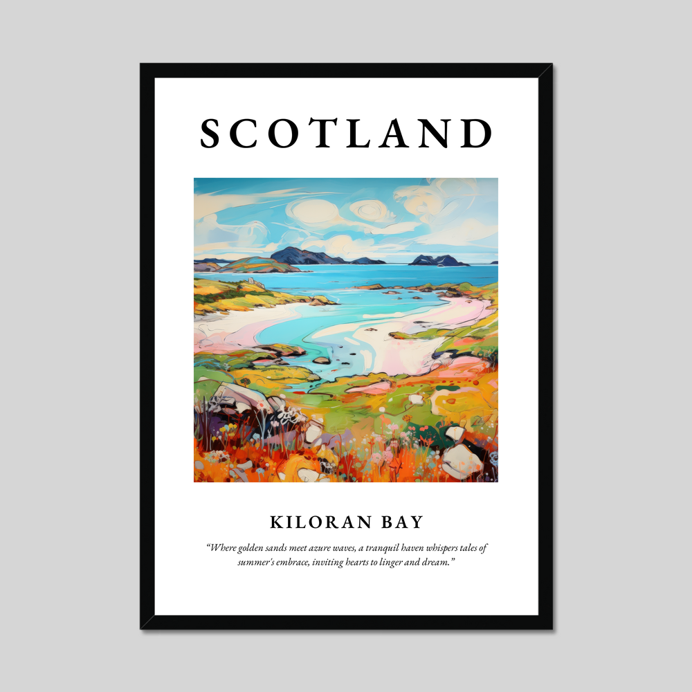 Poster of Kiloran Bay, Scotland.