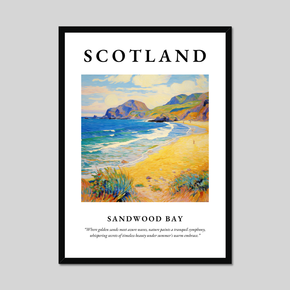 Poster of Sandwood Bay, Scotland.