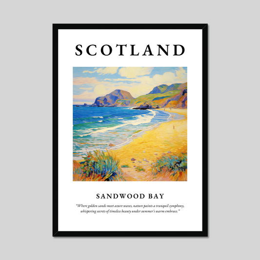 Poster of Sandwood Bay, Scotland.