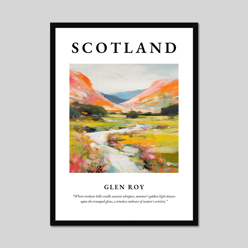 Poster of Glen Roy, Scotland.