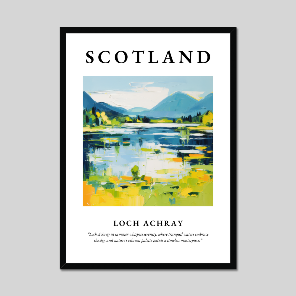 Poster of Loch Achray, Scotland.