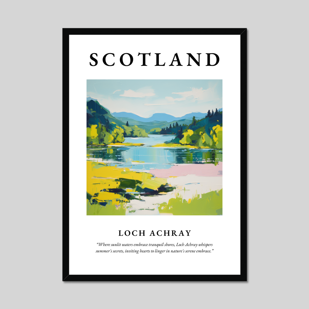 Poster of Loch Achray, Scotland.