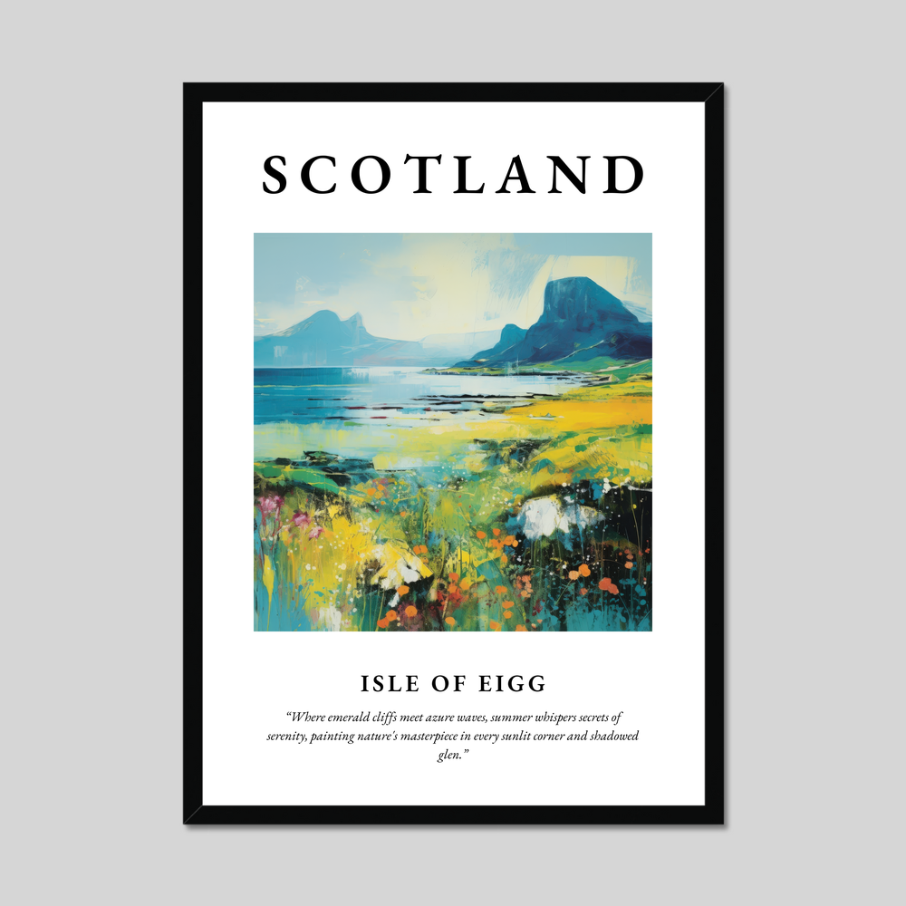 Poster of Isle of Eigg, Scotland.