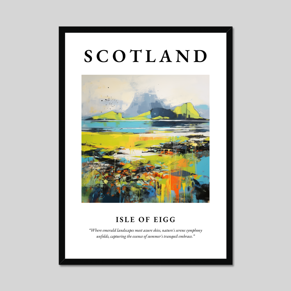 Poster of Isle of Eigg, Scotland.