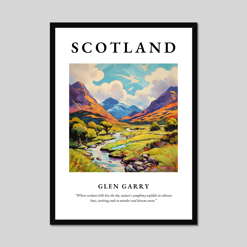 Poster of Glen Garry, Scotland.