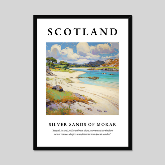 Poster of Silver Sands of Morar, Scotland.