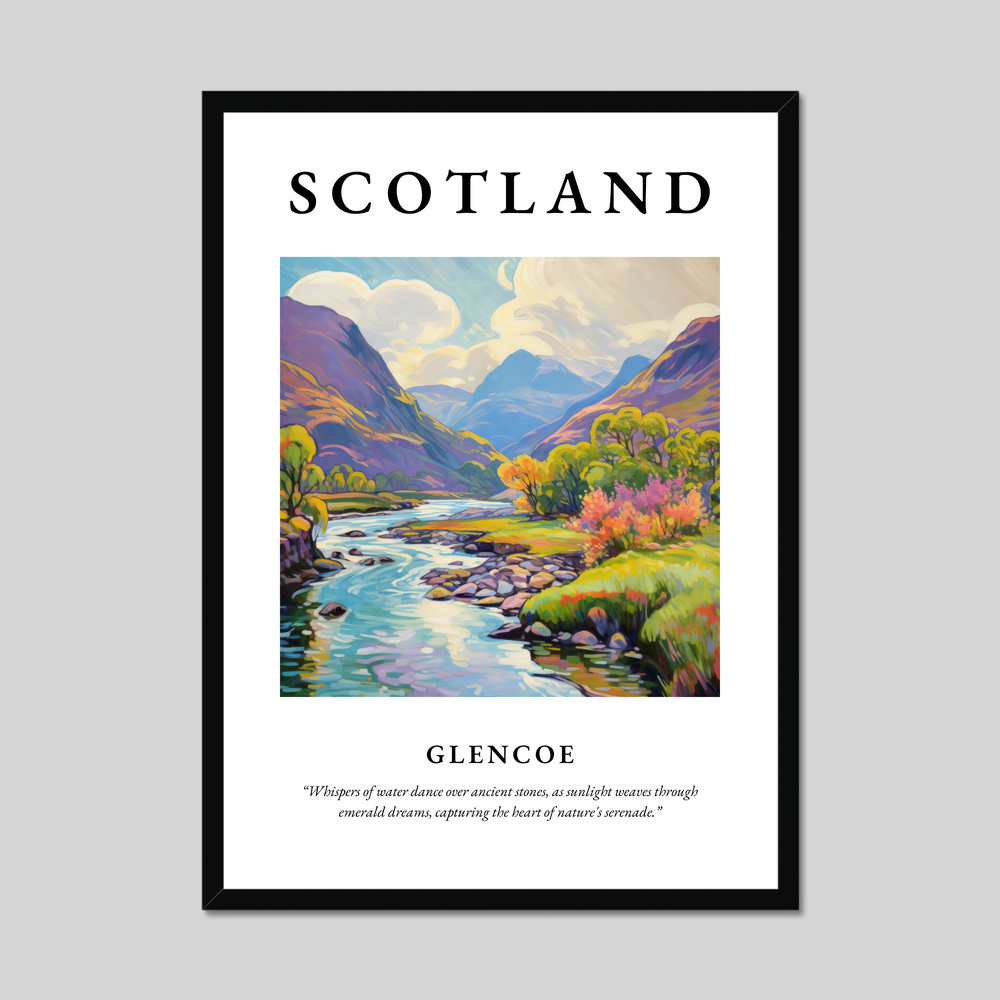 Poster of Glencoe, Scotland.