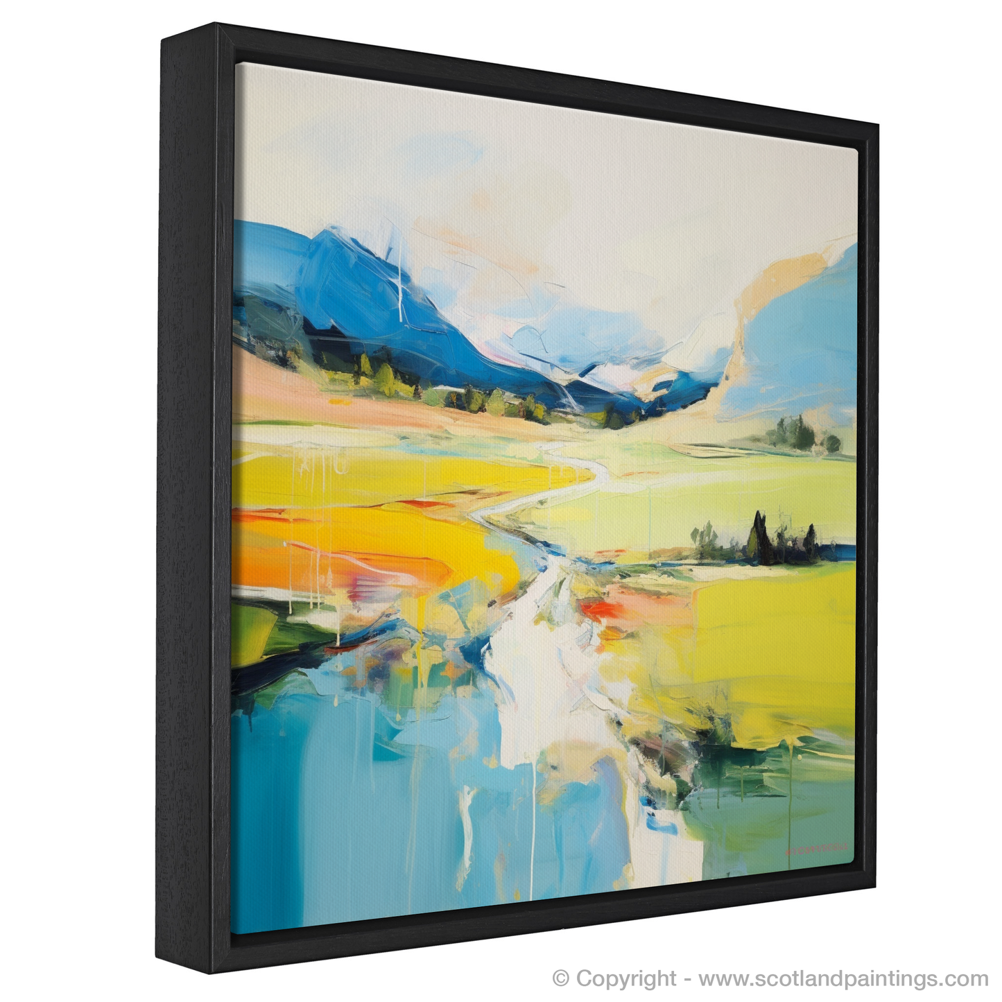 Painting and Art Print of Glen Tilt, Perthshire in summer entitled "Summer Essence of Glen Tilt".