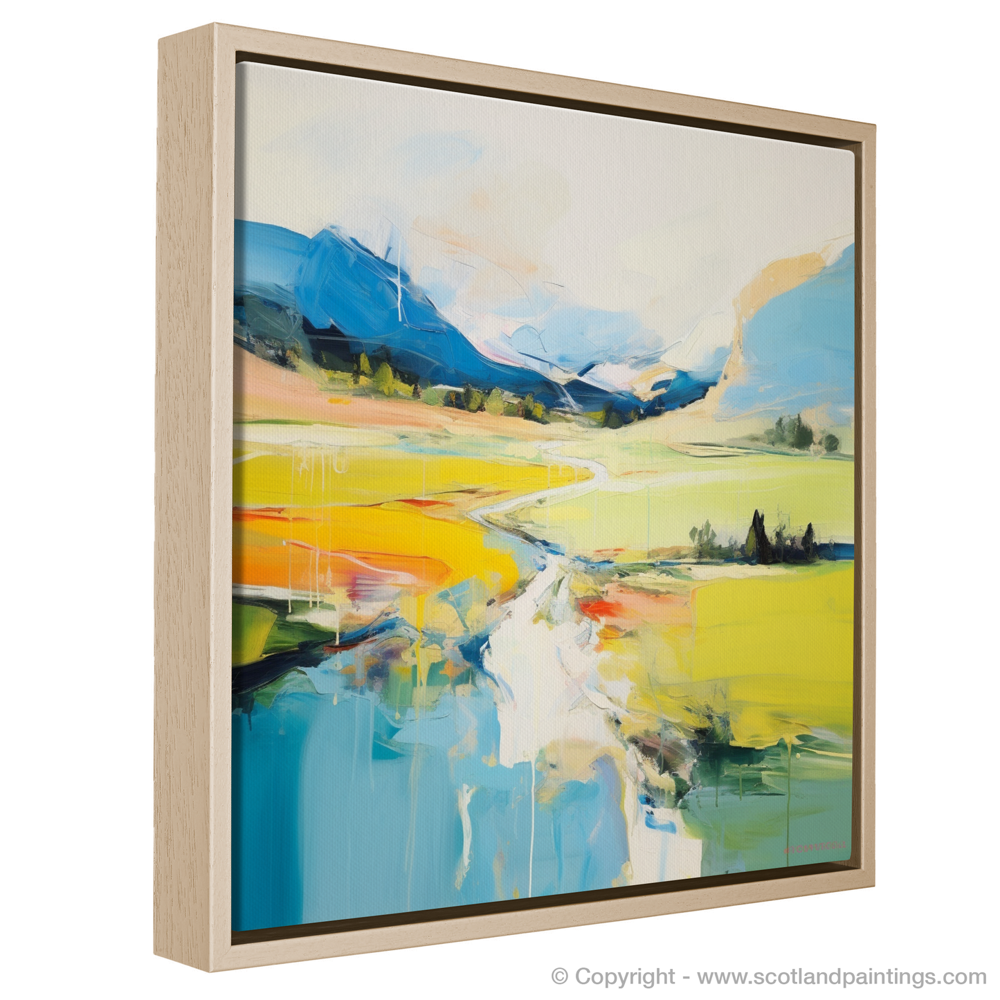 Painting and Art Print of Glen Tilt, Perthshire in summer entitled "Summer Essence of Glen Tilt".