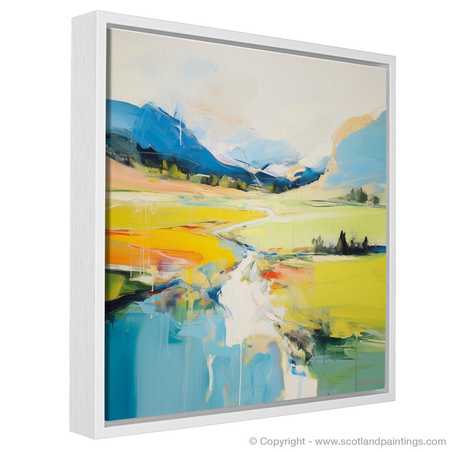 Painting and Art Print of Glen Tilt, Perthshire in summer entitled "Summer Essence of Glen Tilt".