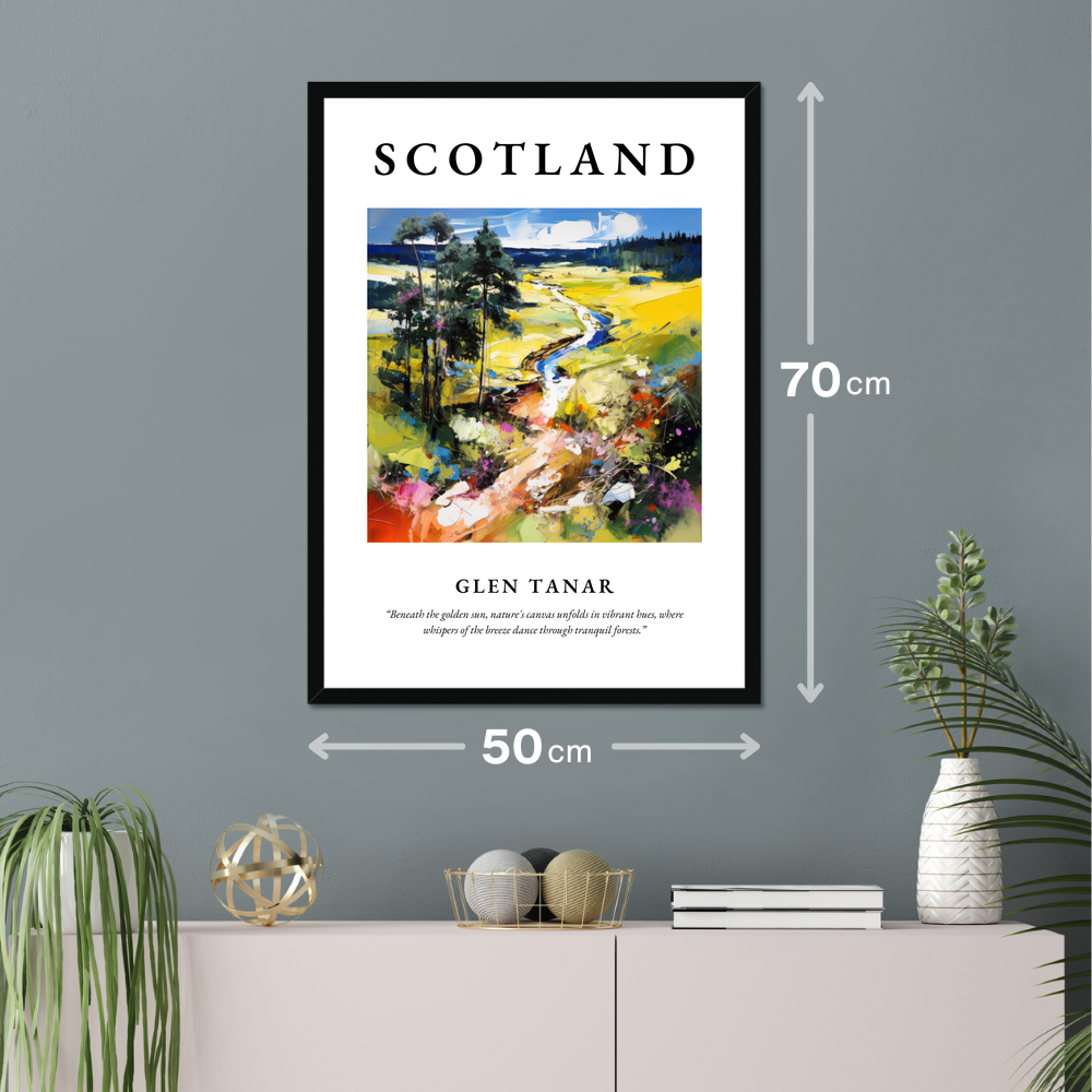 Poster of Glen Tanar hanging on a wall