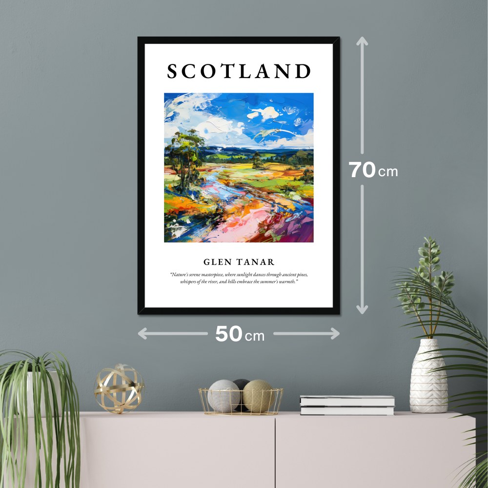 Poster of Glen Tanar hanging on a wall