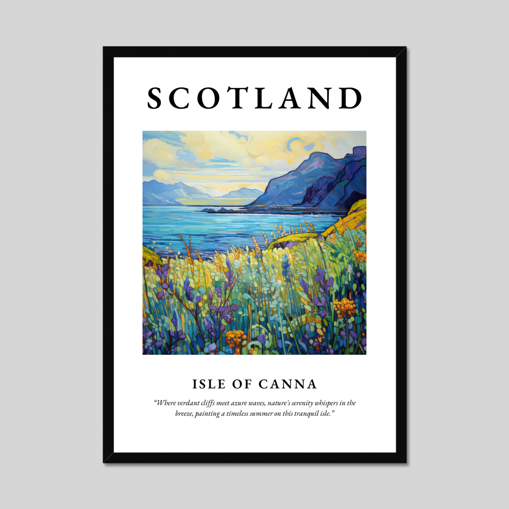 Poster of Isle of Canna, Scotland.