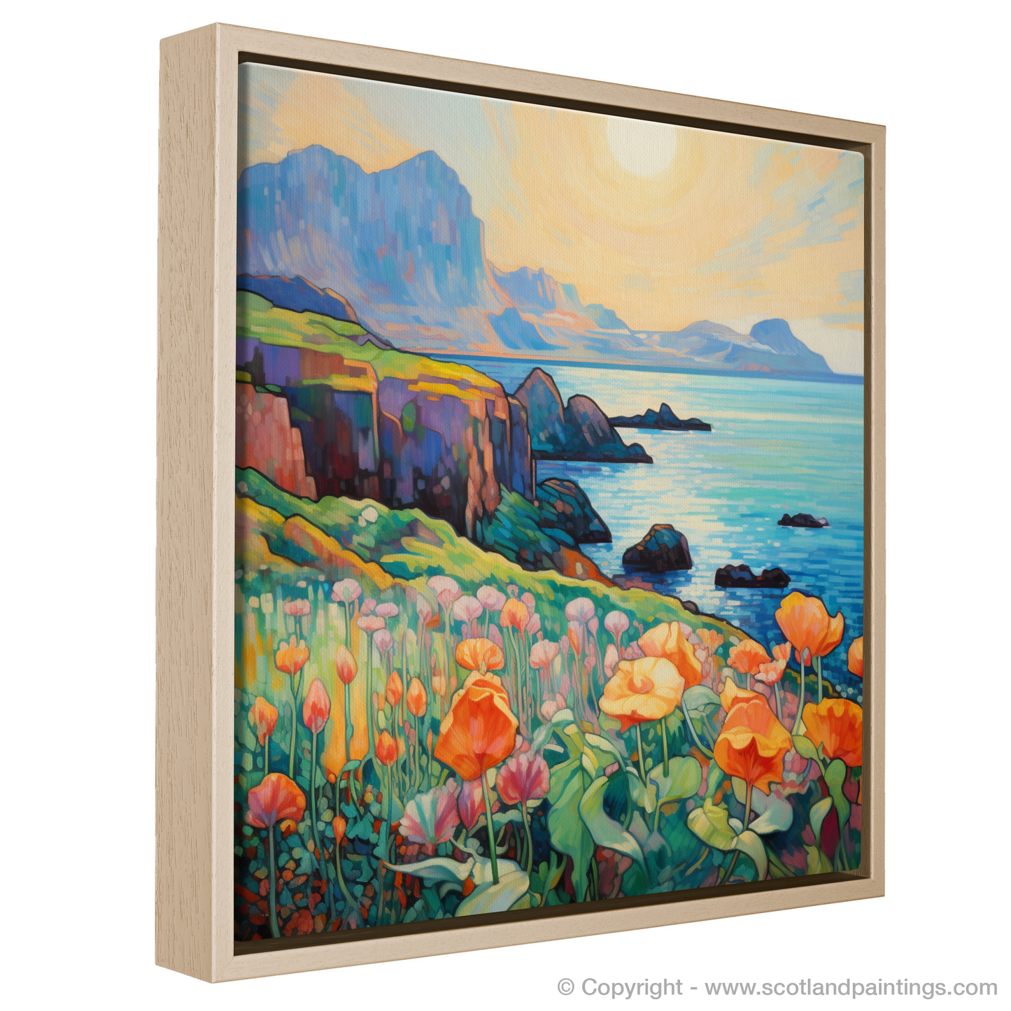 Painting and Art Print of Isle of Canna, Inner Hebrides in summer entitled "Summer Serenade on the Isle of Canna".