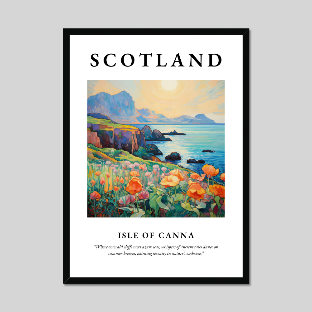 Poster of Isle of Canna, Scotland.