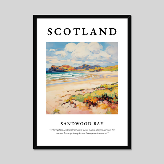 Poster of Sandwood Bay, Scotland.