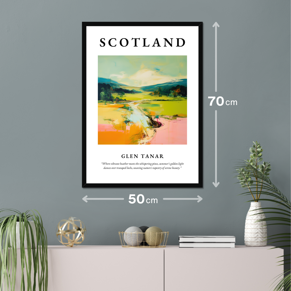 Poster of Glen Tanar hanging on a wall