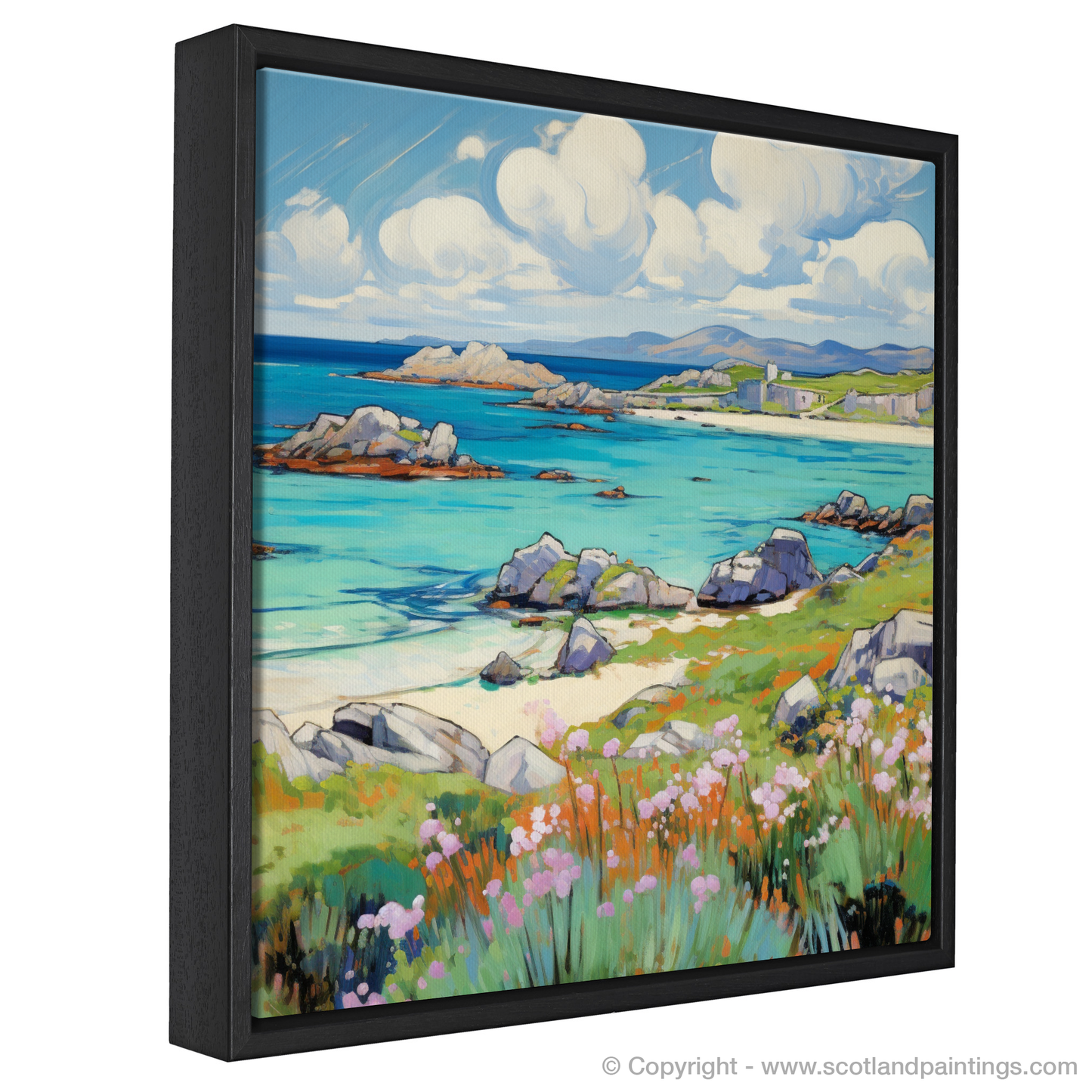 Painting and Art Print of Isle of Iona, Inner Hebrides in summer entitled "Summer Serenade on the Isle of Iona".