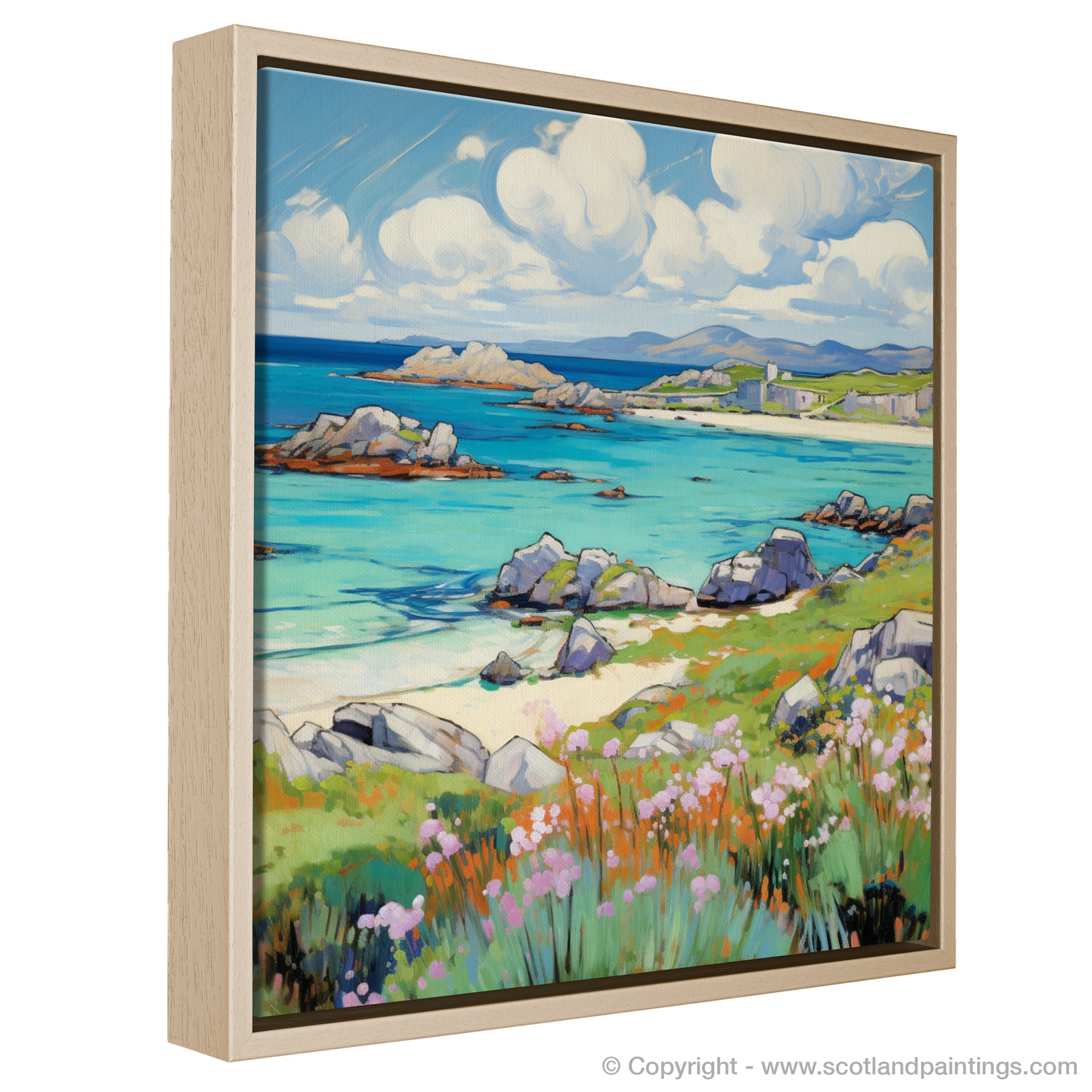 Painting and Art Print of Isle of Iona, Inner Hebrides in summer entitled "Summer Serenade on the Isle of Iona".