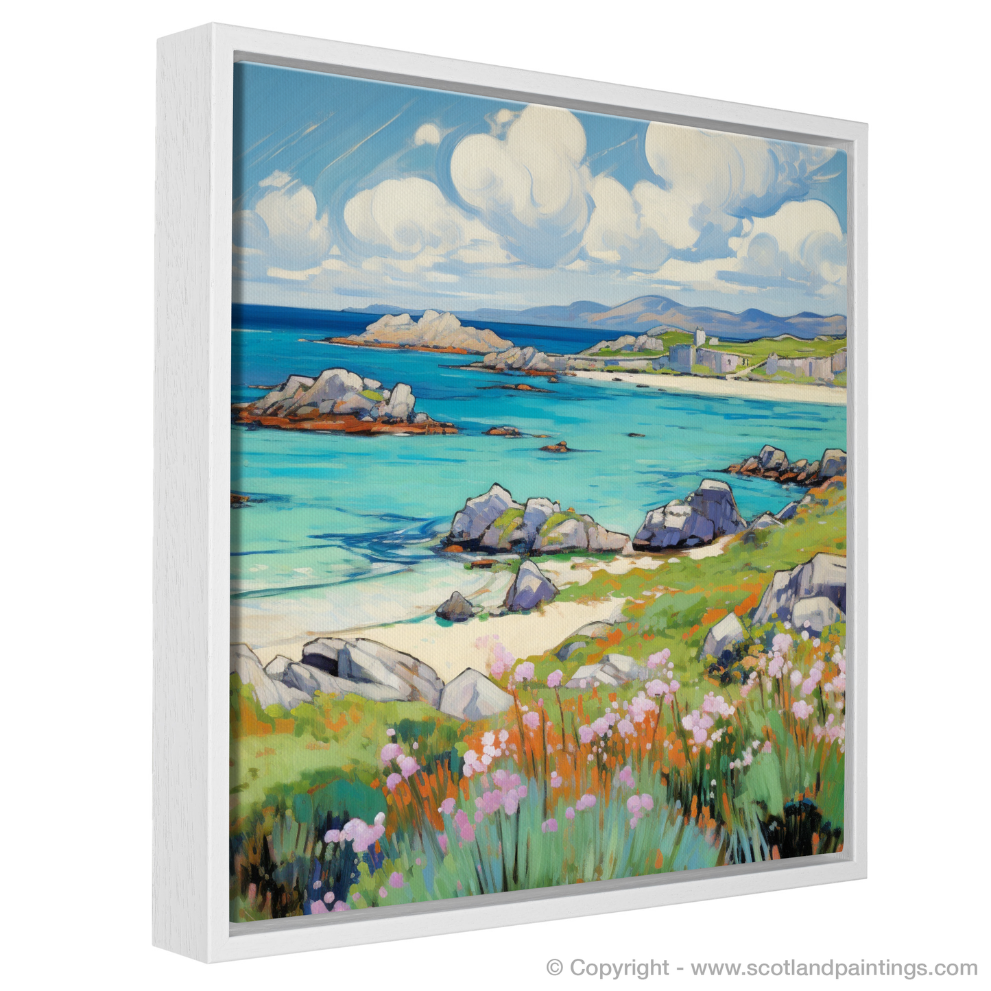 Painting and Art Print of Isle of Iona, Inner Hebrides in summer entitled "Summer Serenade on the Isle of Iona".