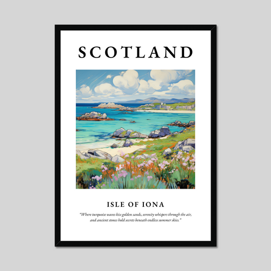 Poster of Isle of Iona, Scotland.