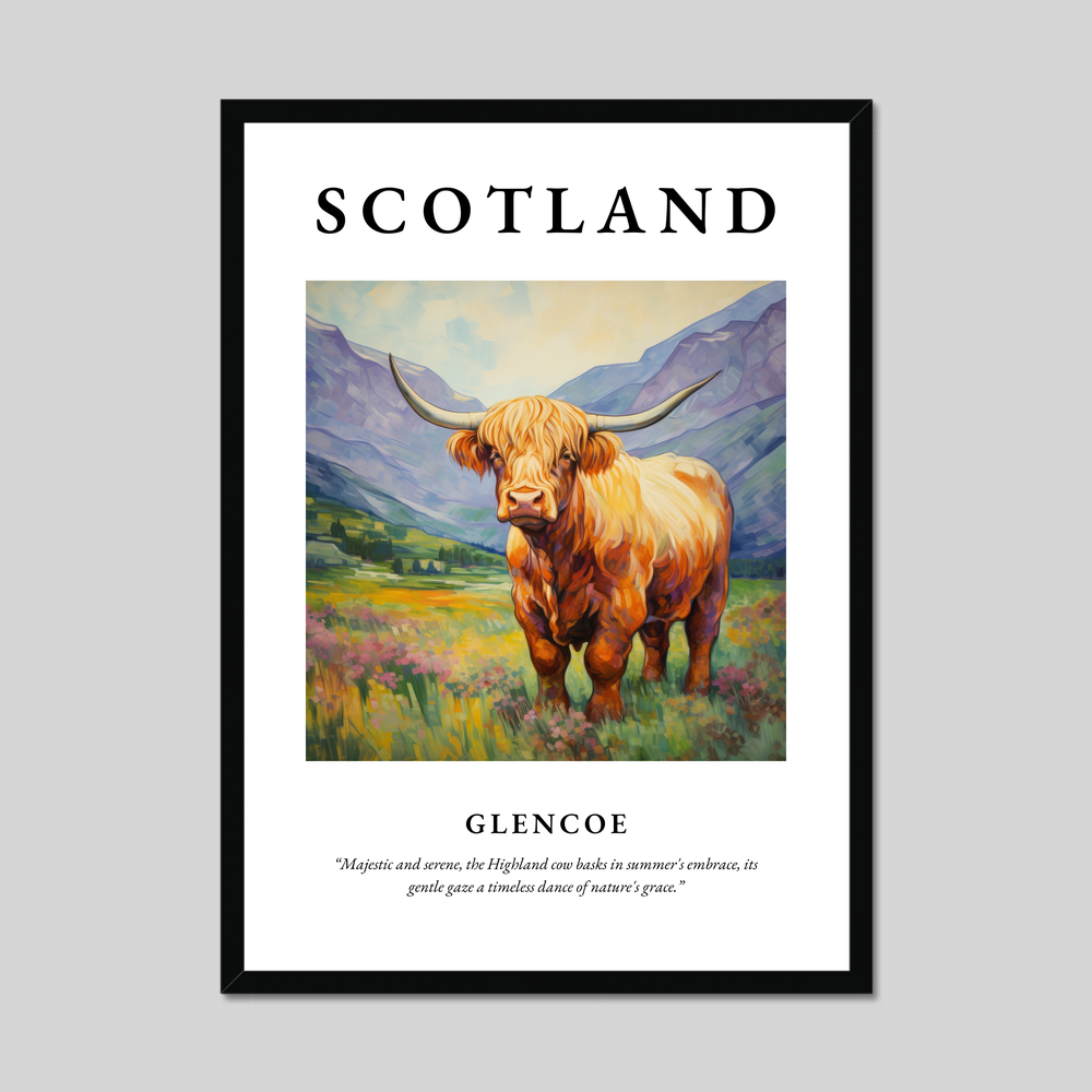 Poster of Glencoe, Scotland.