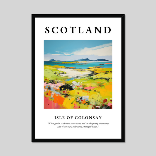 Poster of Isle of Colonsay, Scotland.