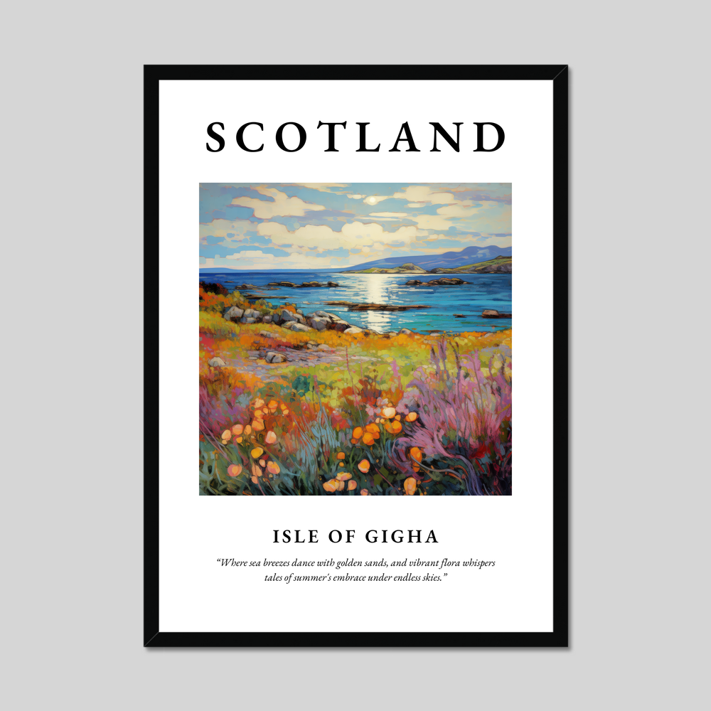 Poster of Isle of Gigha, Scotland.