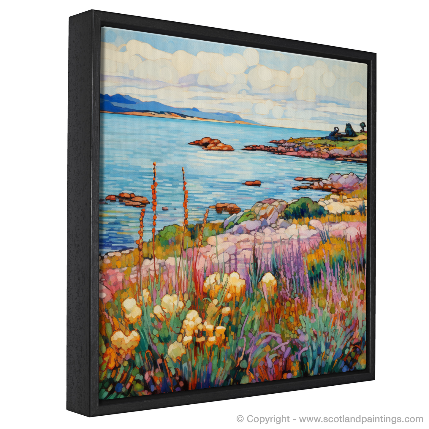 Painting and Art Print of Isle of Gigha, Inner Hebrides in summer entitled "Summer Serenade on Isle of Gigha".