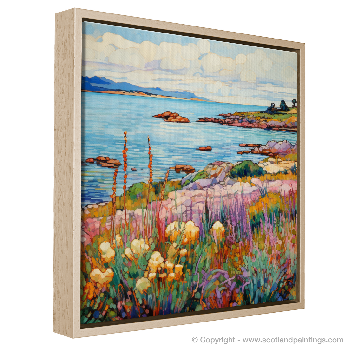 Painting and Art Print of Isle of Gigha, Inner Hebrides in summer entitled "Summer Serenade on Isle of Gigha".