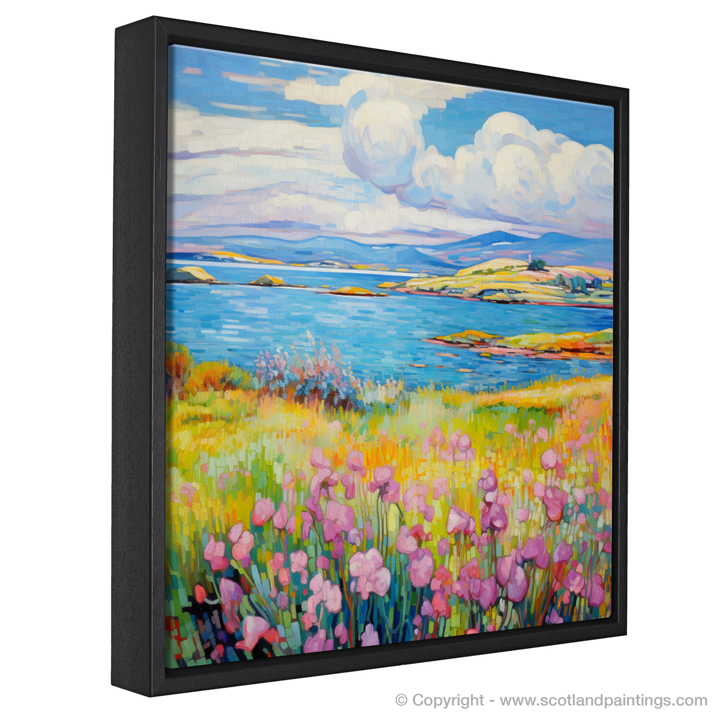 Painting and Art Print of Isle of Gigha, Inner Hebrides in summer entitled "Summer Serenade on the Isle of Gigha".