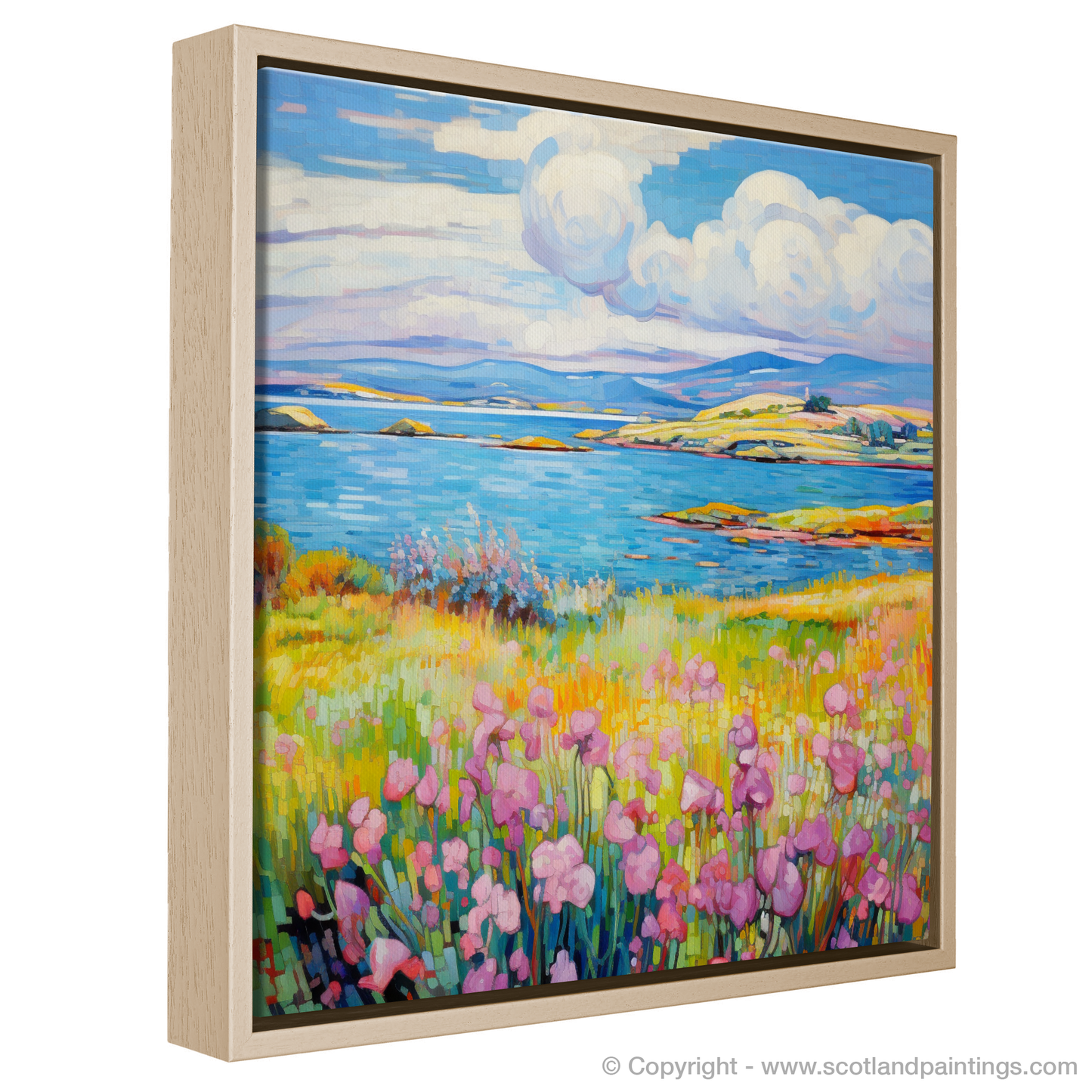Painting and Art Print of Isle of Gigha, Inner Hebrides in summer entitled "Summer Serenade on the Isle of Gigha".