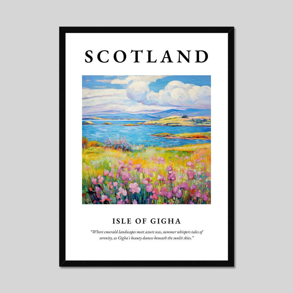 Poster of Isle of Gigha, Scotland.