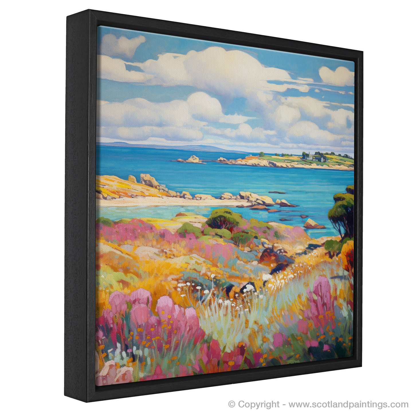 Painting and Art Print of Isle of Gigha, Inner Hebrides in summer entitled "Summer Impressions of Isle of Gigha".