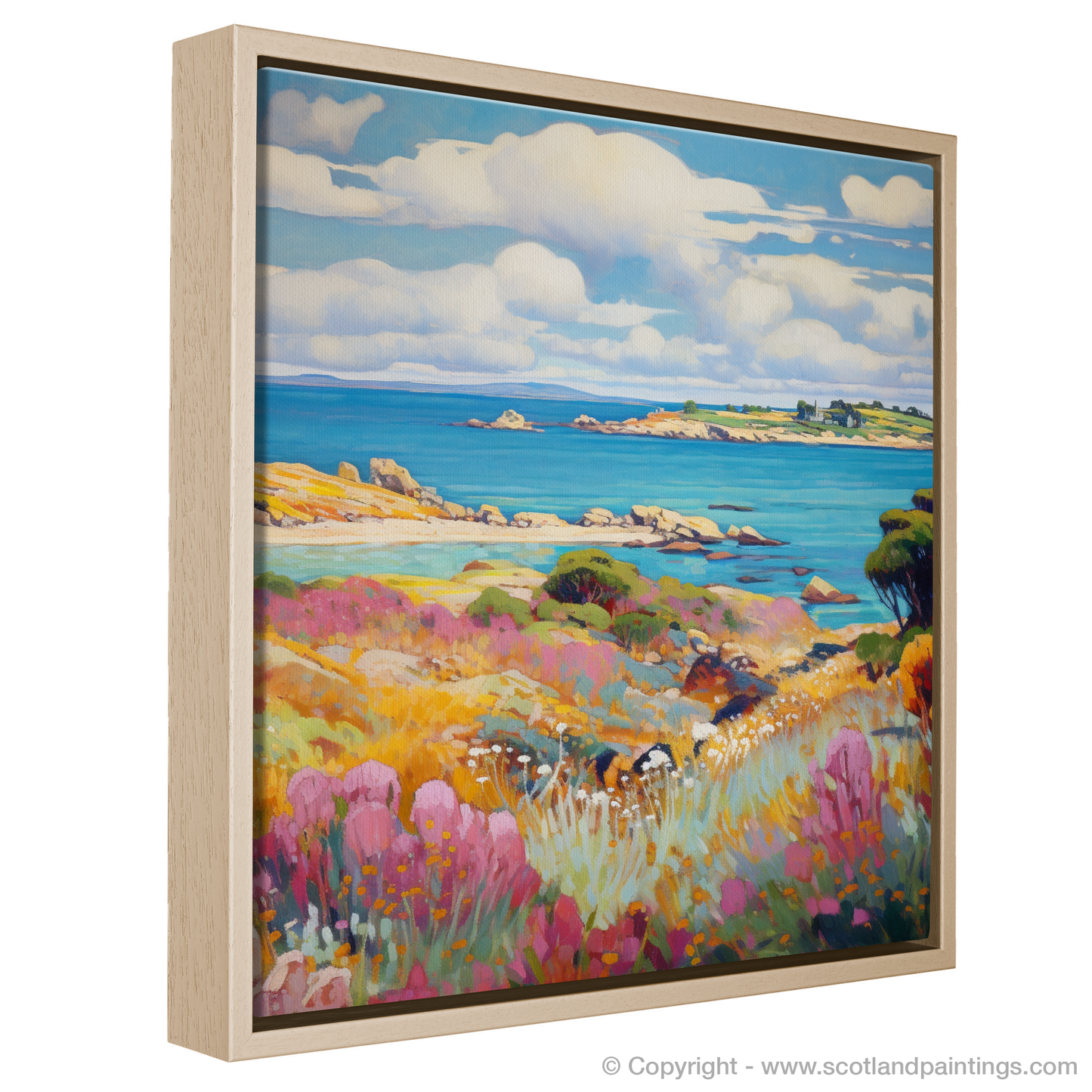 Painting and Art Print of Isle of Gigha, Inner Hebrides in summer entitled "Summer Impressions of Isle of Gigha".