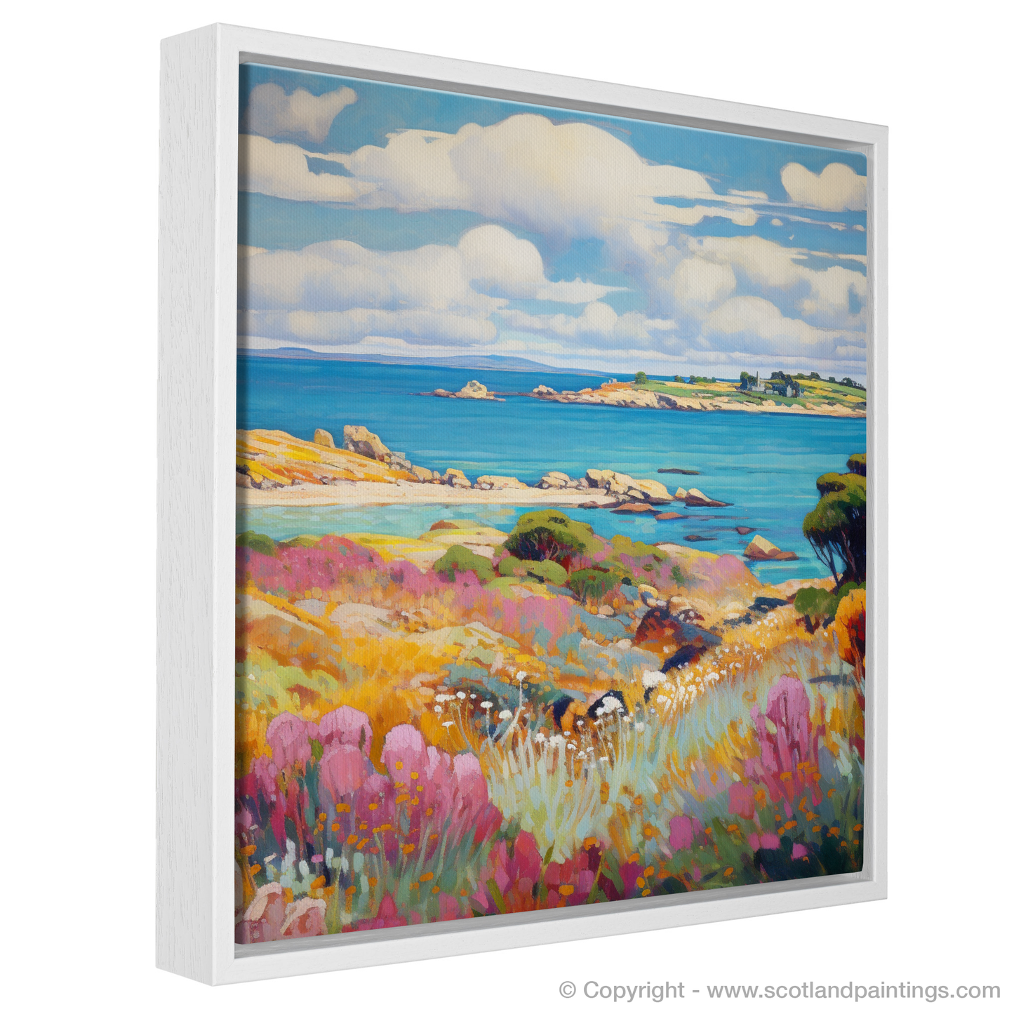 Painting and Art Print of Isle of Gigha, Inner Hebrides in summer entitled "Summer Impressions of Isle of Gigha".