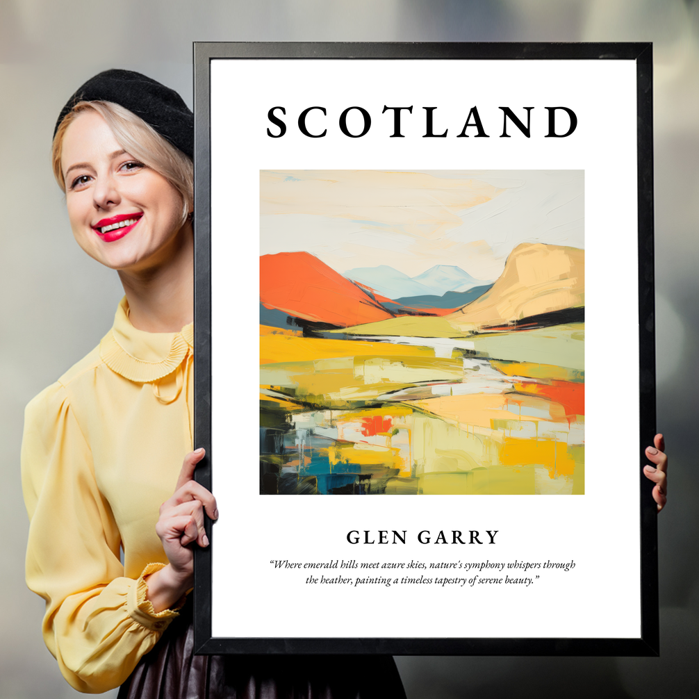 Person holding a poster of Glen Garry