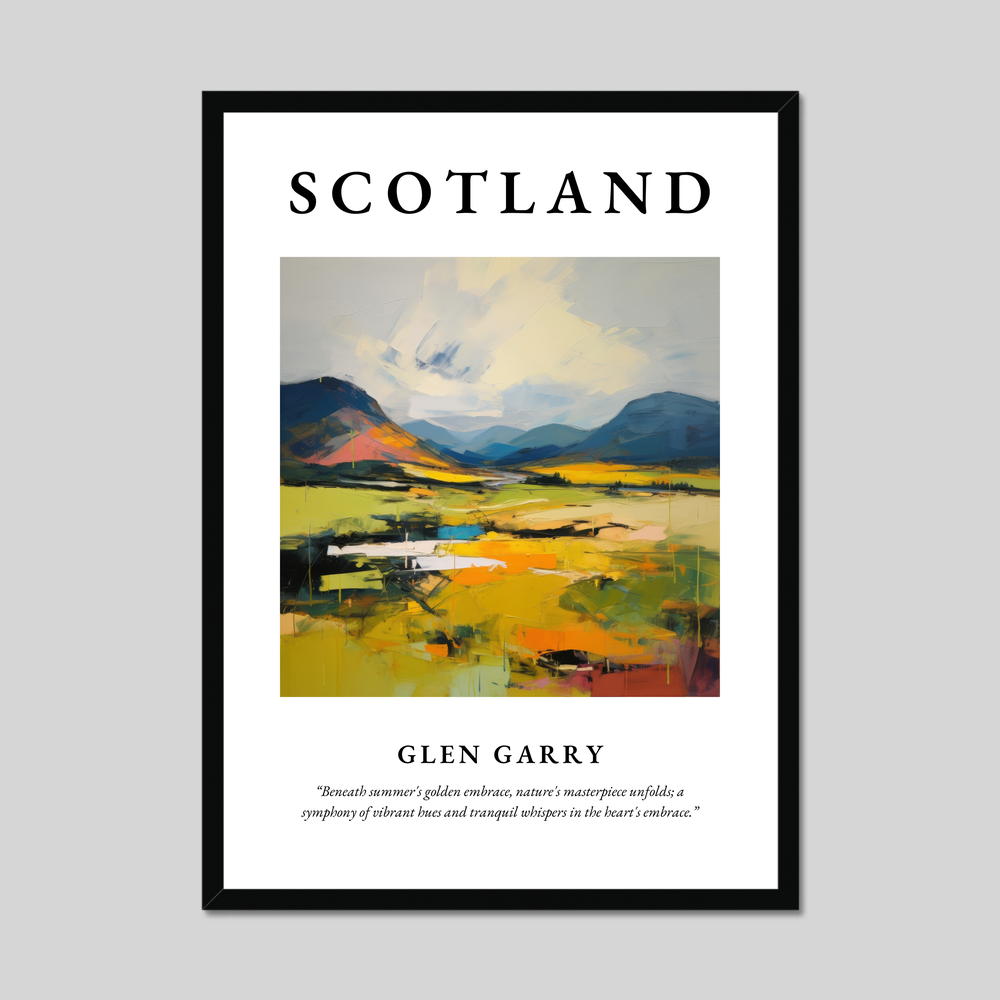 Poster of Glen Garry, Scotland.