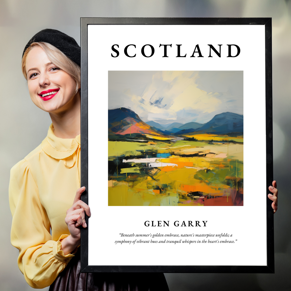 Person holding a poster of Glen Garry