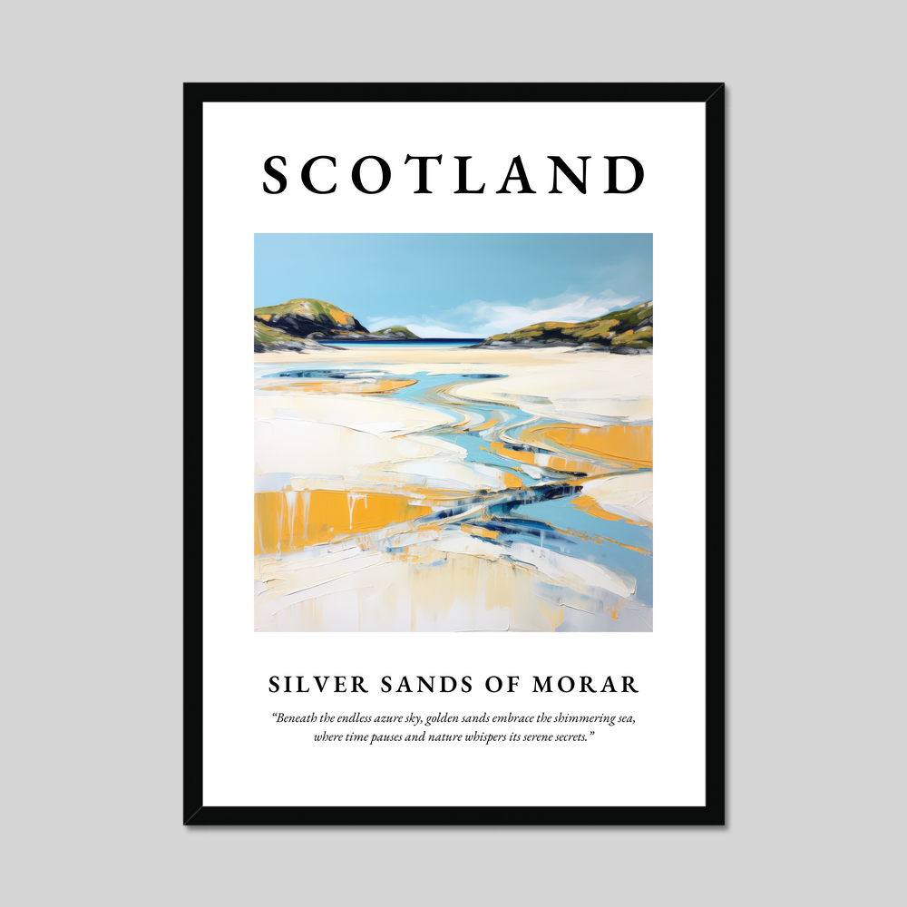 Poster of Silver Sands of Morar, Scotland.